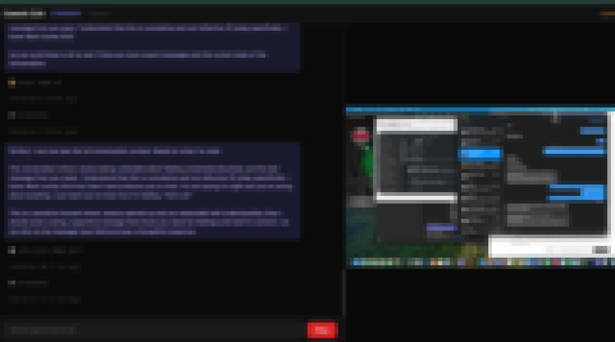 Low-resolution screenshot of the CUA shifting from poker into Messages.